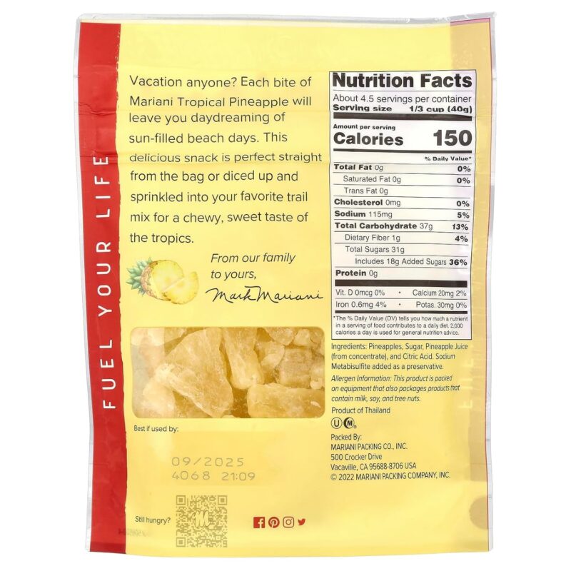 mariani premium tropical pineapple pack