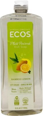 ecos dish soap bamboo lemon