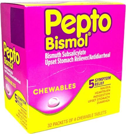 pepto bismol chewables chewables dispenser pack