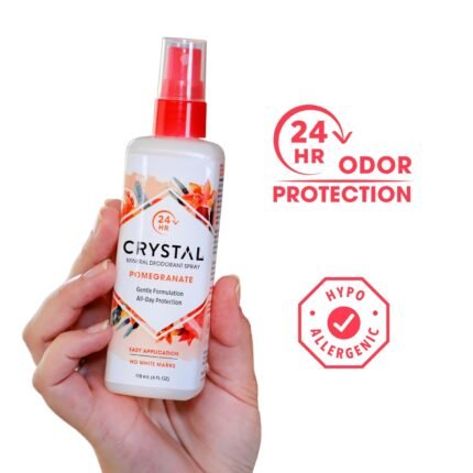 crystal essence deodorant spray pomegranate