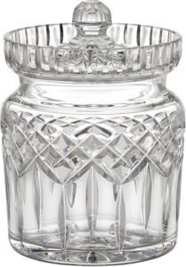 waterford lismore biscuit barrel clear image