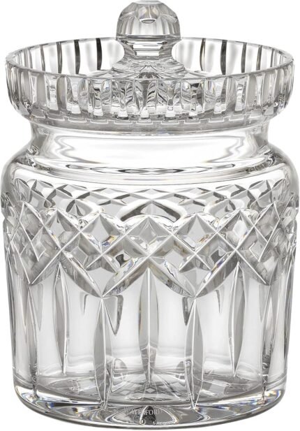 waterford lismore biscuit barrel clear image