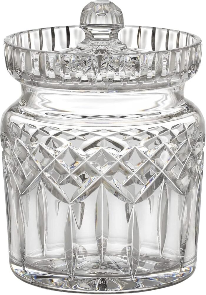 waterford lismore biscuit barrel clear image
