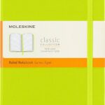 moleskine classic large notebook ruled lemon green image
