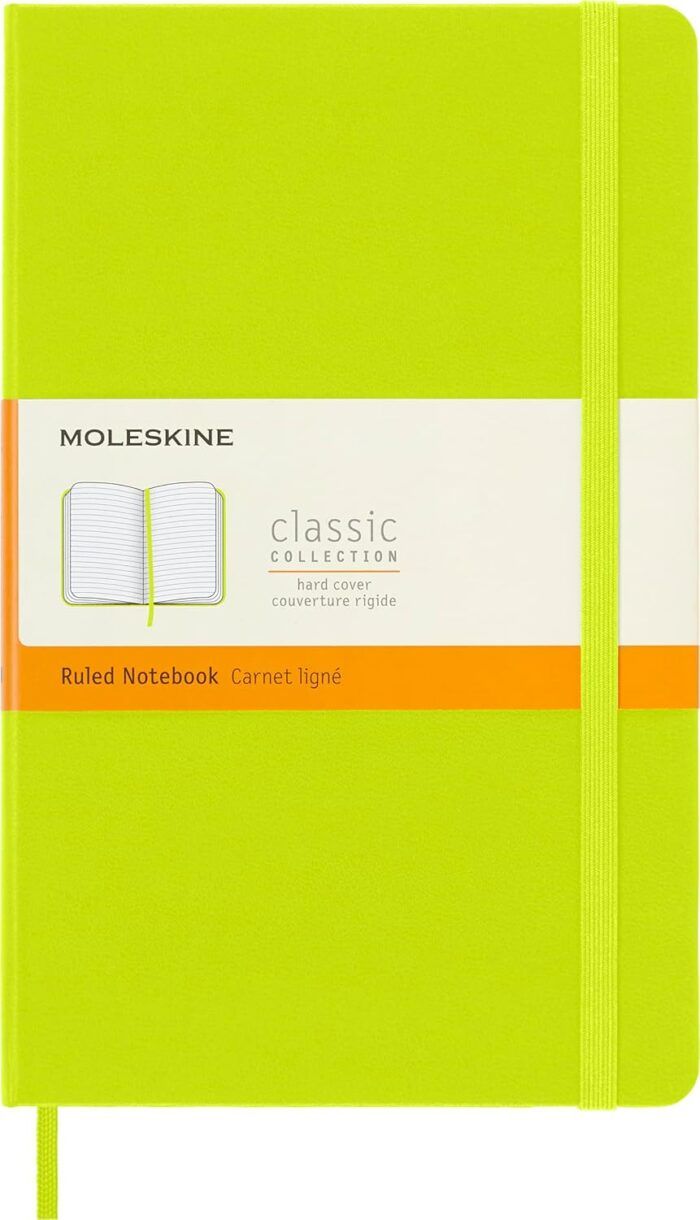 moleskine classic large notebook ruled lemon green image