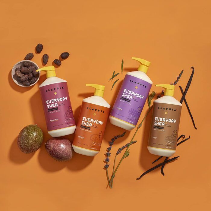 alaffia every day shea body lotion lavender