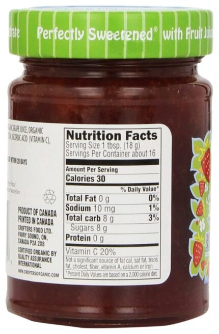 crofters organic strawberry fruit spread