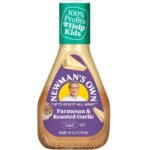 newmans own garlic parmesan salad dressing image