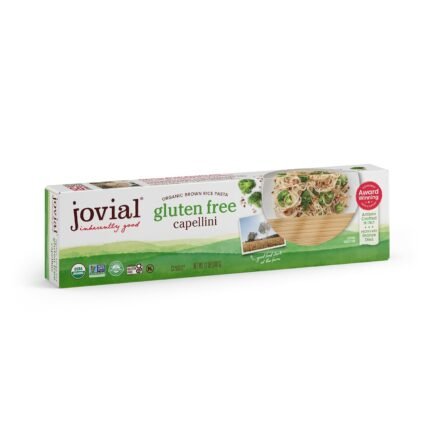 jovial whole grain brown rice capellini pasta pack