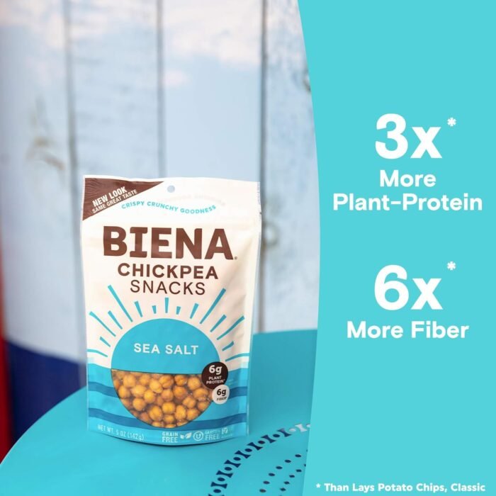 biena chickpea snacks sea salt pack image