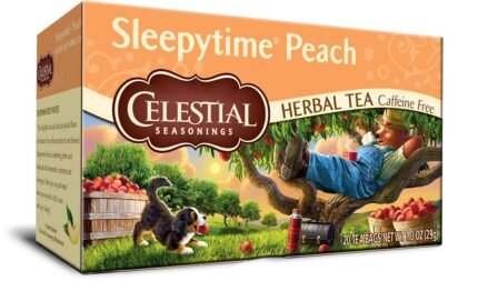 celestial seasonings sleepytime peach herbal tea pack