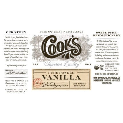 cooks pure vanilla powder