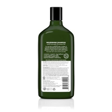 avalon organic botanicals shampoo lavender bottle