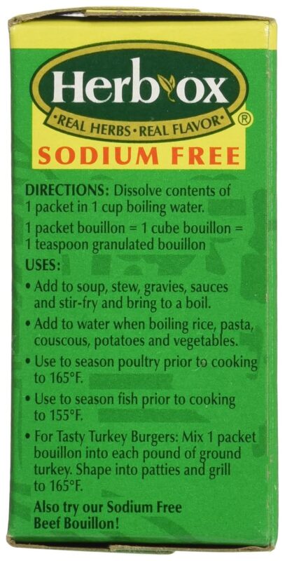 herb ox bouillon chicken instant broth and seasoning pack