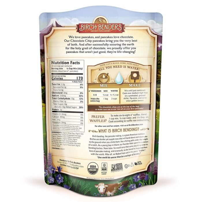 birch benders organic chocolate chip mix pack