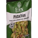 eden organic shelled and dry roasted pistachios pack