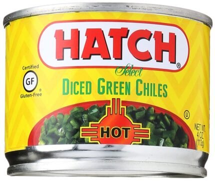 hatch diced hot green chilies