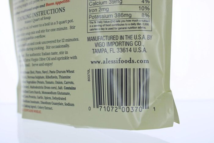 alessi neapolitan bean soup pasta fazool pack