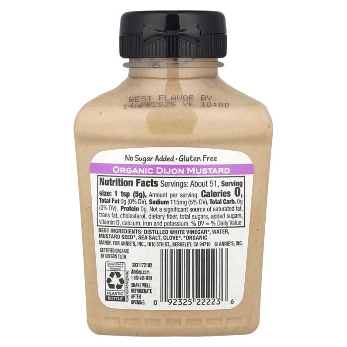 annies naturals organic dijon mustard