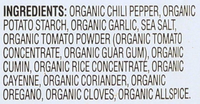 simply organic vegetarian chili certified organic pack