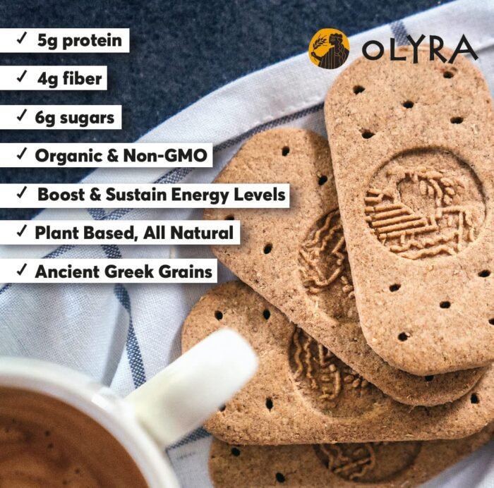 olyra organic breakfast biscuits hazelnut carob pack