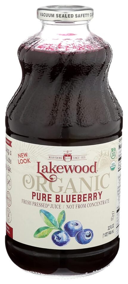 lakewood organic pure blueberry juice image