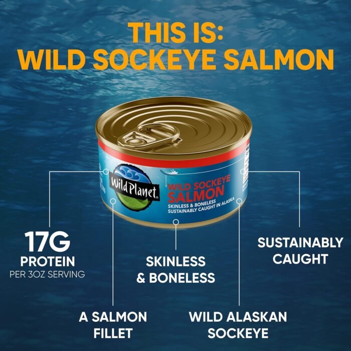 wild planet sockeye salmon skinless & boneless