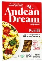 andean dream organic quinoa fusilli pasta pack
