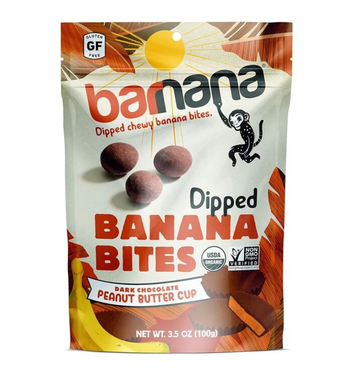 barnana organic peanut butter cup banana bites pack