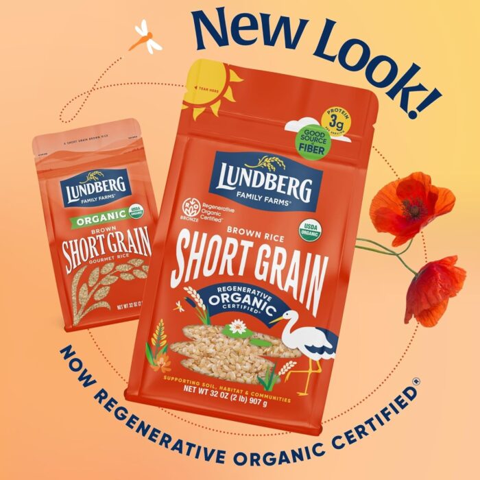 lundberg short grain brown rice organic pack image