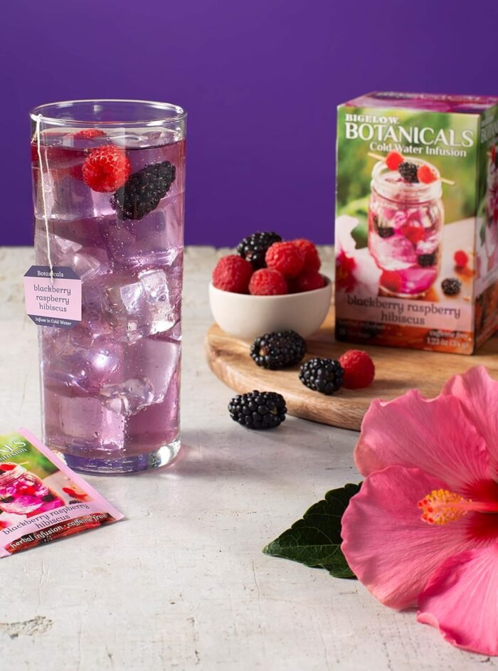 bigelow black raspberry hibiscus tea pack