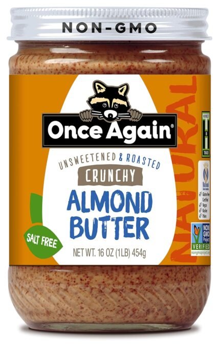 once again natural crunchy almond butter