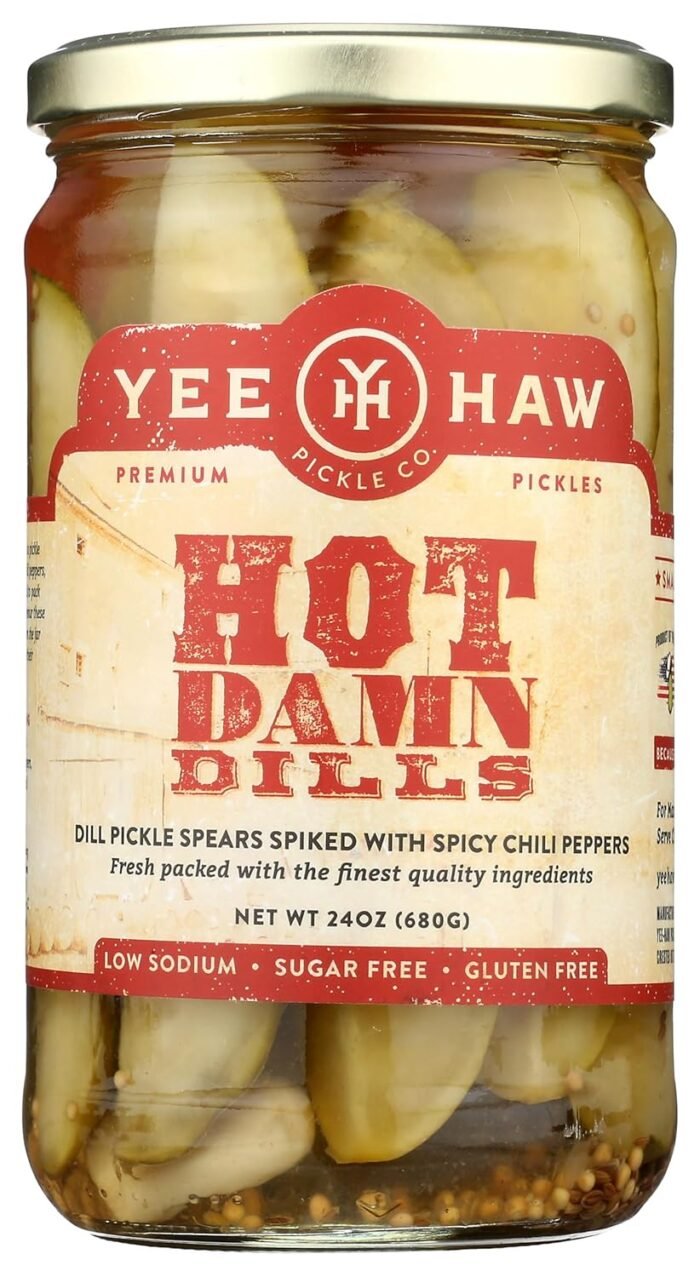 yee haw pickle company hot damn dill image