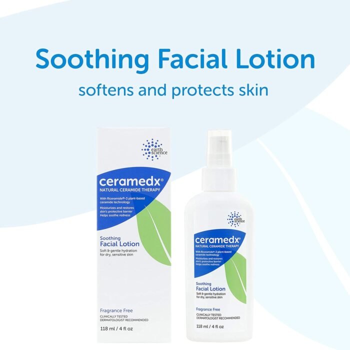 Ceramedx Soothing Facial Lotion, Fragrance-Free