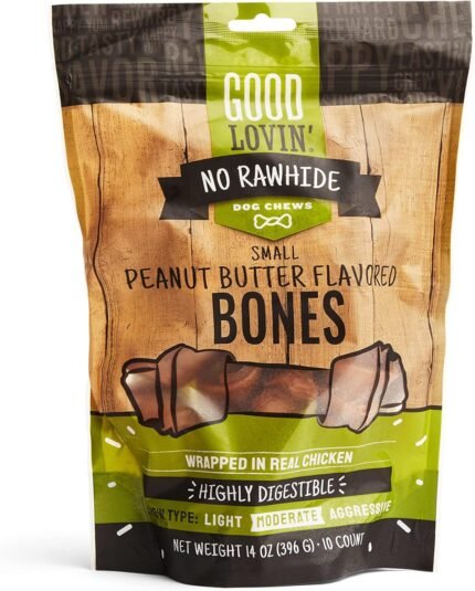 good lovin peanut butter flavored dog bones pack image
