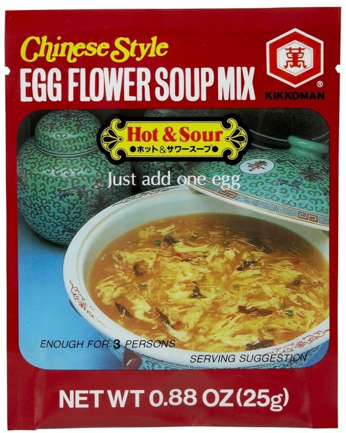 kikkoman soup egg flower hot & sour