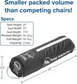 big agnes skyline ul backpacking chair black image