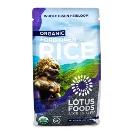 lotus foods black rice 15 oz bag
