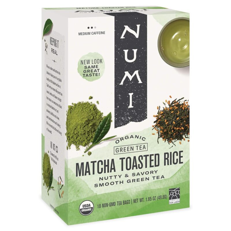 numi organic tea matcha toasted rice