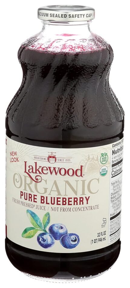 lakewood organic pure blueberry juice image