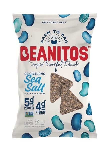 beanitos black bean chips with sea salt pack