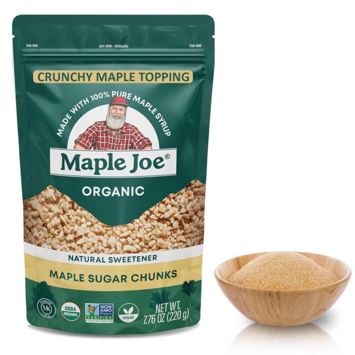 maple joe organic maple sugar spinkles pack