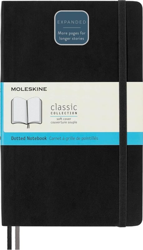 moleskine classic large notebook ruled plain black 400 pages image