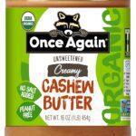 once again natural creamy cashew butter