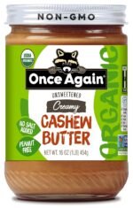 once again natural creamy cashew butter