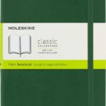 moleskine classic soft cover myrtle green l notebook