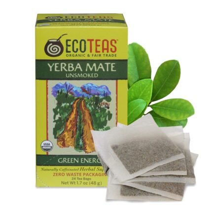 ecoteas organic yerba mate tea bags pack image