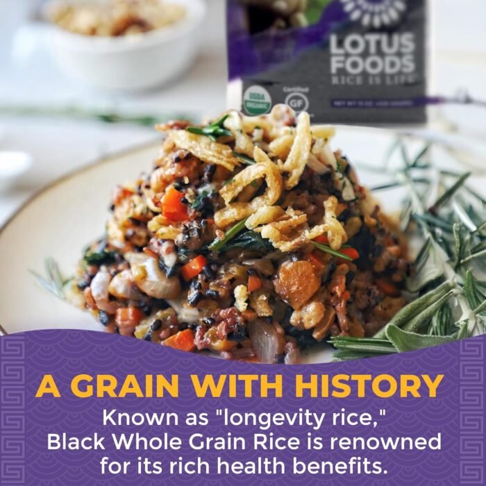 lotus foods black rice 15 oz bag