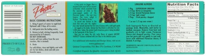 ancient harvest organic quinoa pasta linguine pack