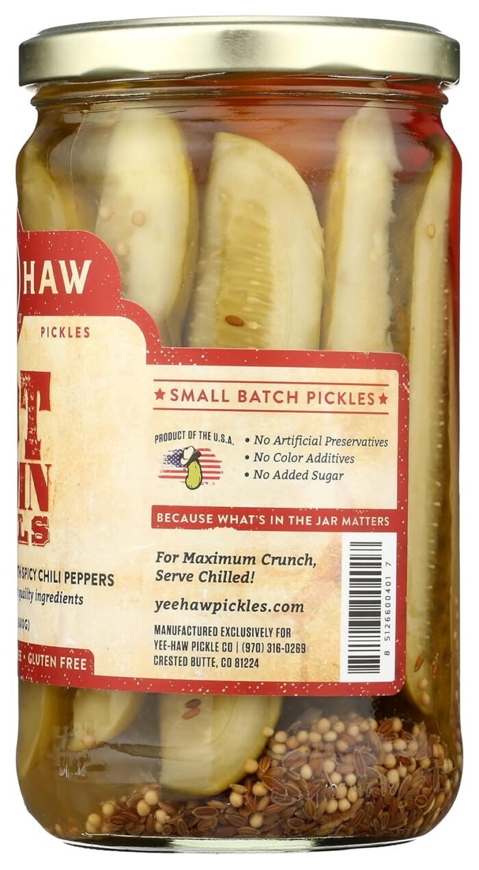 yee haw pickle company hot damn dill image